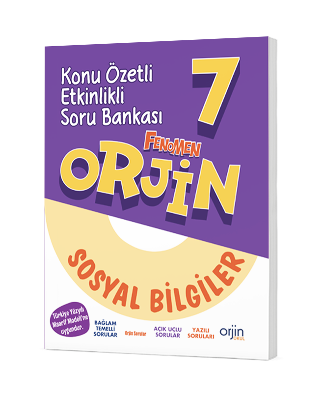 Orjin 7.Sınıf Sosyal Bilgiler Konu Özetli Soru Bankası