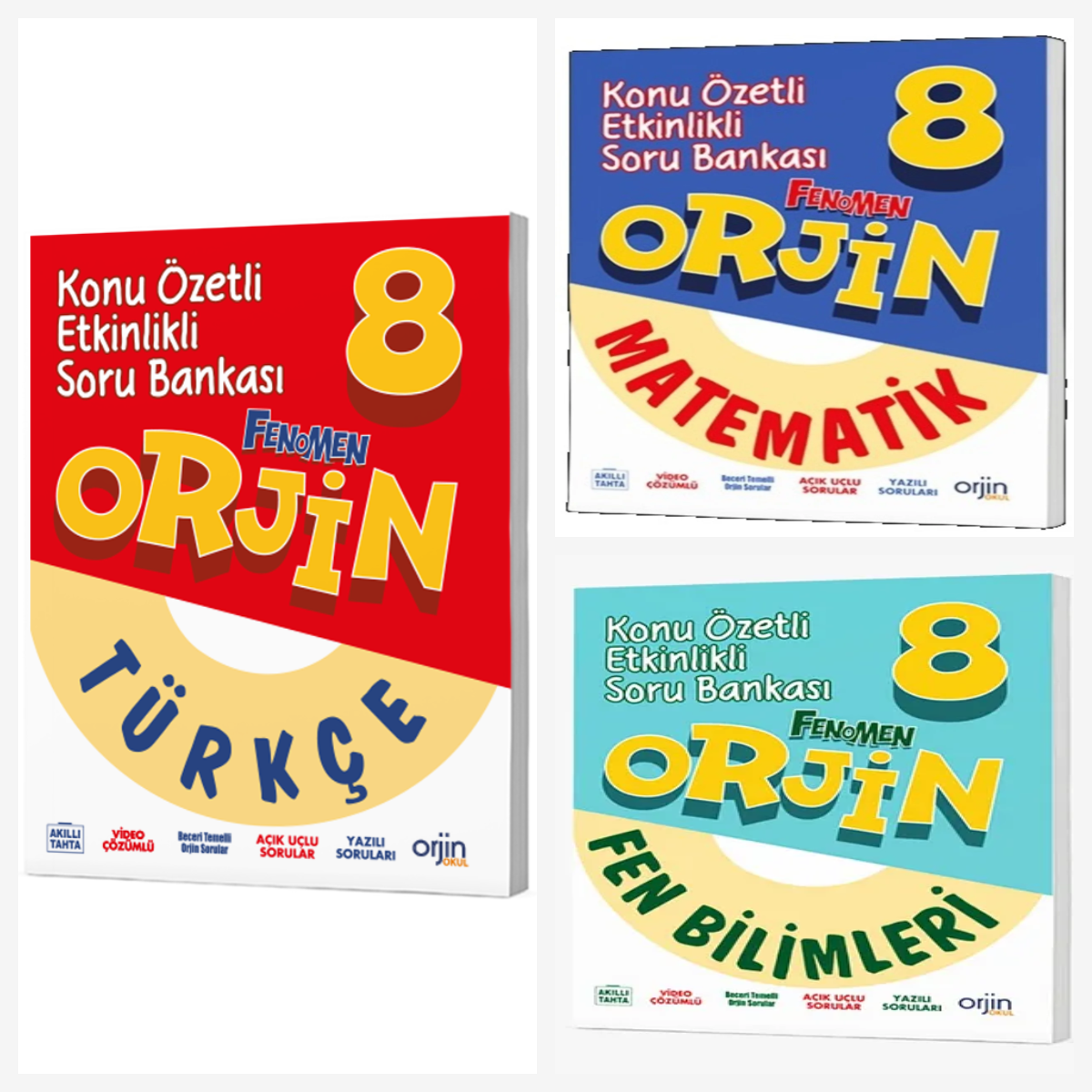 Orjin 8. Sınıf Türkçe & Matematik & Fen Soru Bankası Orjin 8. Sınıf Türkçe & Matematik & Fen Soru Bankası
