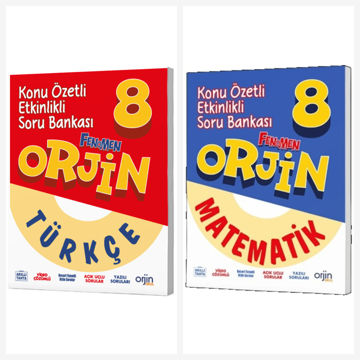 Orjin 8. Sınıf Türkçe & Matematik Soru Bankası