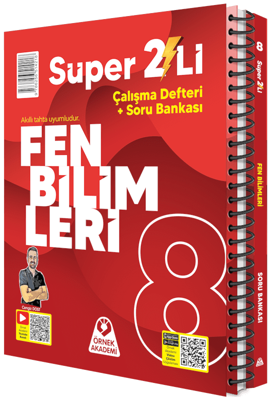 Örnek Akademi 8. Sınıf Süper İkili Fen Bilimleri Seti Örnek Akademi 8. Sınıf Süper İkili Fen Bilimleri Seti