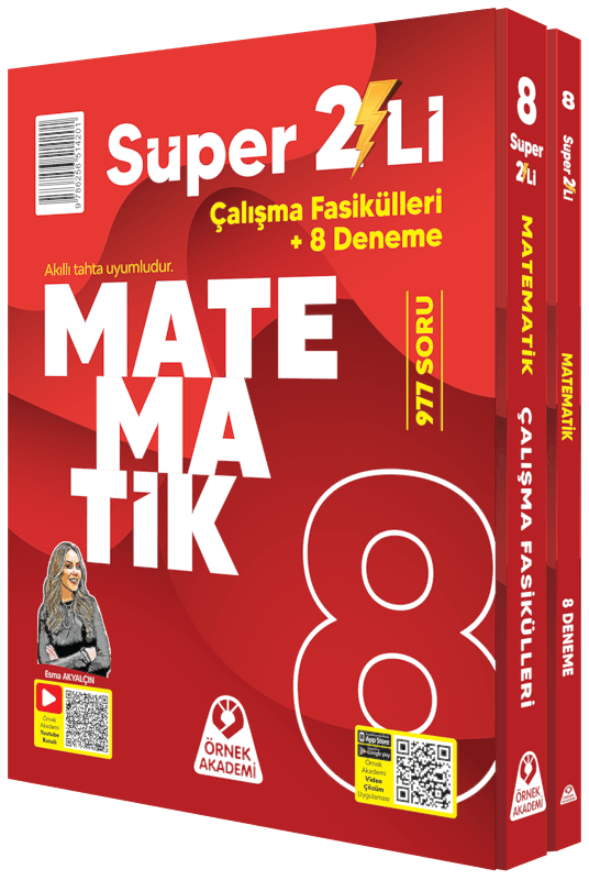 Örnek Akademi 8. Sınıf Süper İkili Matematik Seti Örnek Akademi 8. Sınıf Süper İkili Matematik Seti