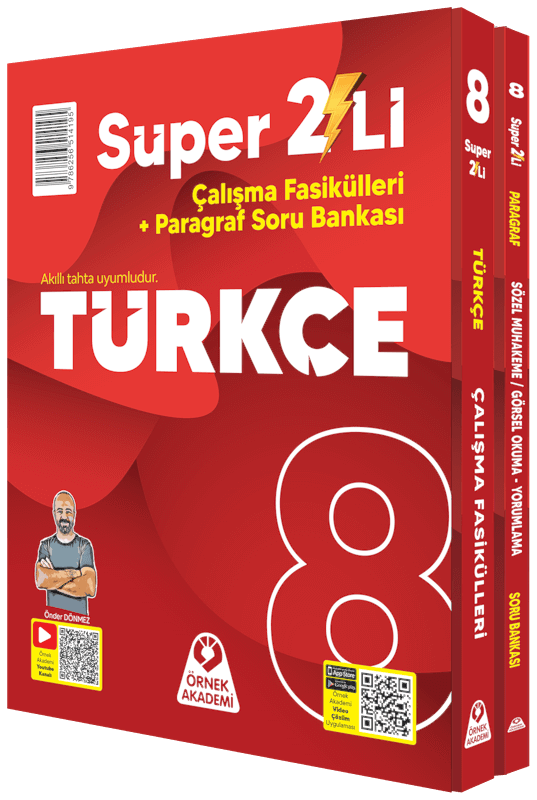 Örnek Akademi 8. Sınıf Süper İkili Türkçe Seti Örnek Akademi 8. Sınıf Süper İkili Türkçe Seti