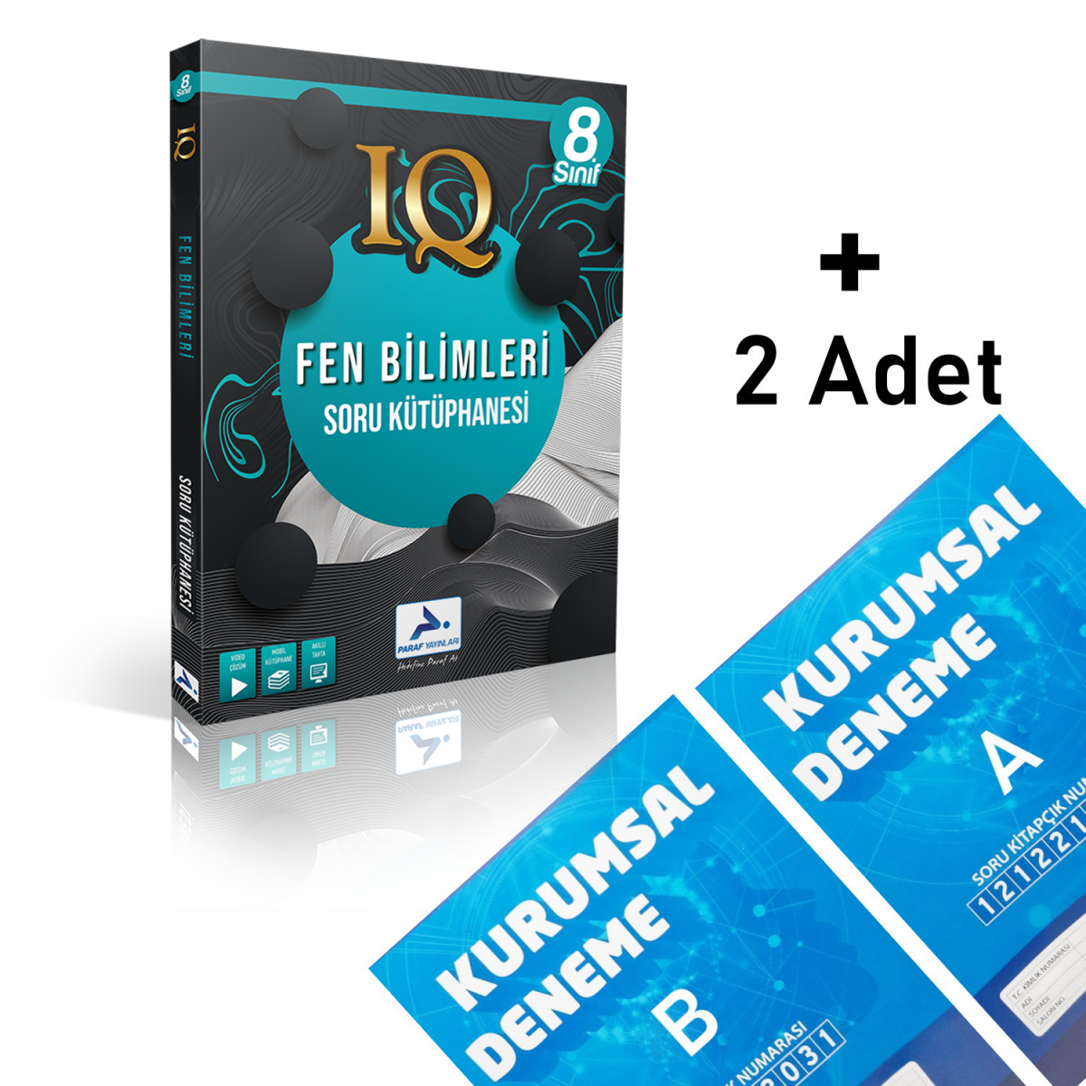 Paraf 8.sınıf Iq Fen Bilimleri Soru Kütüphanesi 2 Adet Kurumsal Deneme