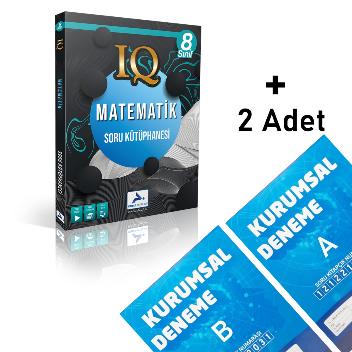 Paraf 8.sınıf Iq Matematik Soru Kütüphanesi 2 Adet Kurumsal Deneme