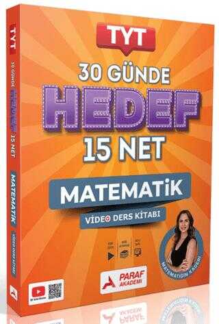 Paraf Akademi TYT 30 Günde Hedef 15 Net Matematik Video Ders Kitabı