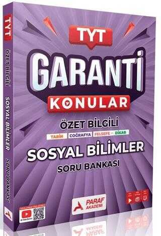 Paraf Akademi Tyt Sosyal Bilimler Garanti Soru Bankası Paraf Akademi Tyt Sosyal Bilimler Garanti Soru Bankası