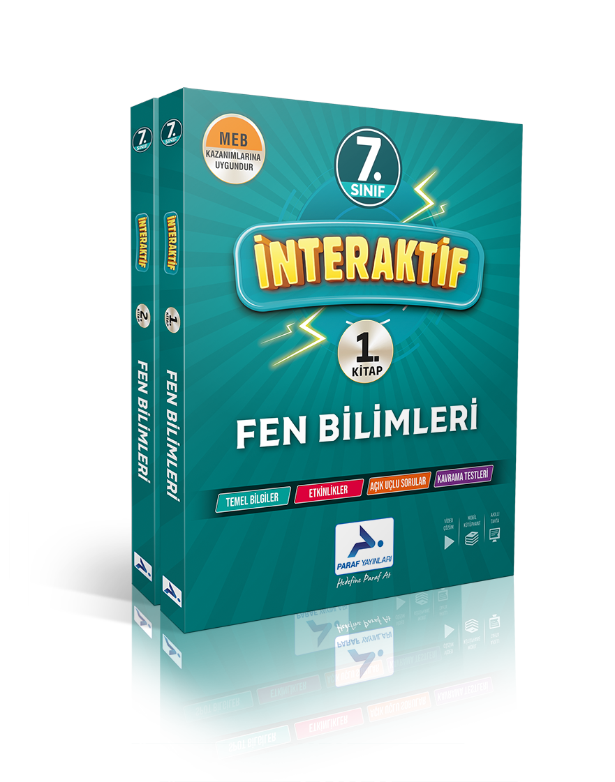 Paraf İnteraktif 7. Sınıf İnteraktif Fen Bilimleri Soru Kütüphanesi