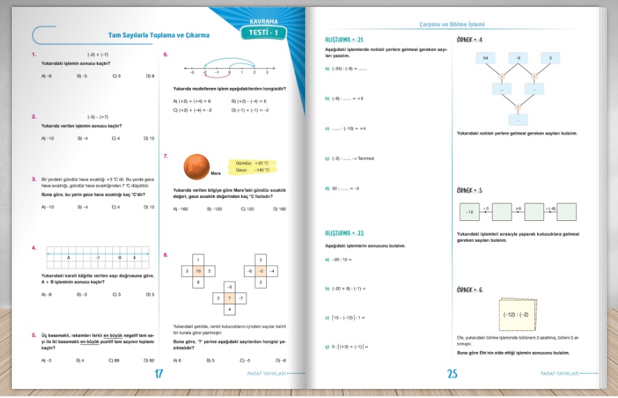 Paraf İnteraktif 7. Sınıf İnteraktif Matematik Soru Kütüphanesi