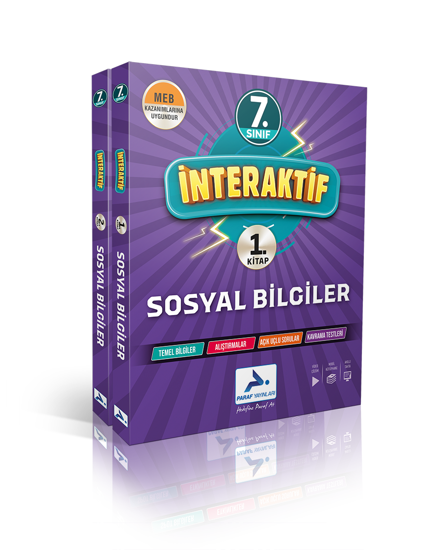 Paraf İnteraktif 7. Sınıf İnteraktif Sosyal Bilgiler Soru Kütüphanesi