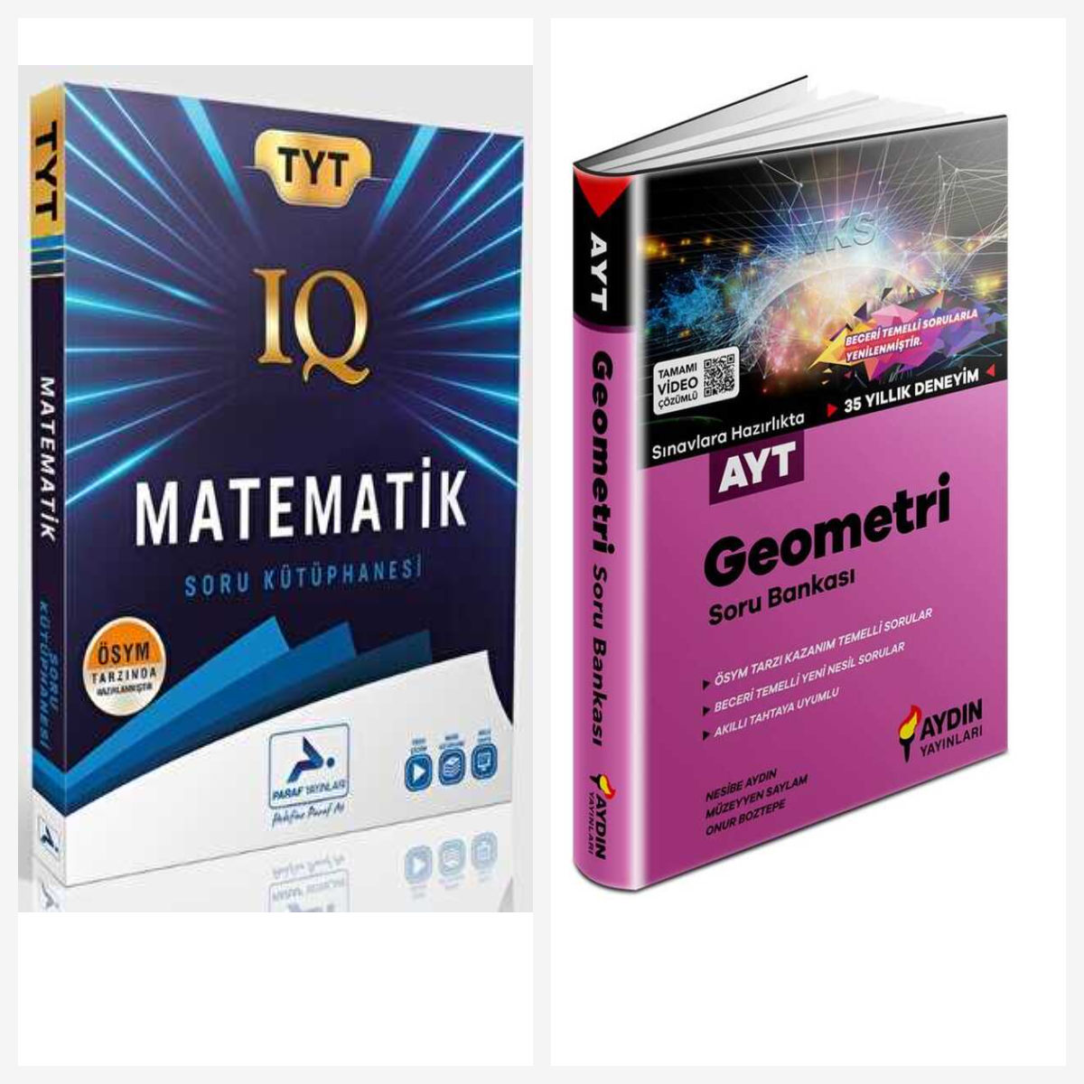 Paraf Iq Tyt Matematik Soru Kütüphanesi & Aydın Ayt Geometri Soru Bankası Paraf Iq Tyt Matematik Soru Kütüphanesi & Aydın Ayt Geometri Soru Bankası