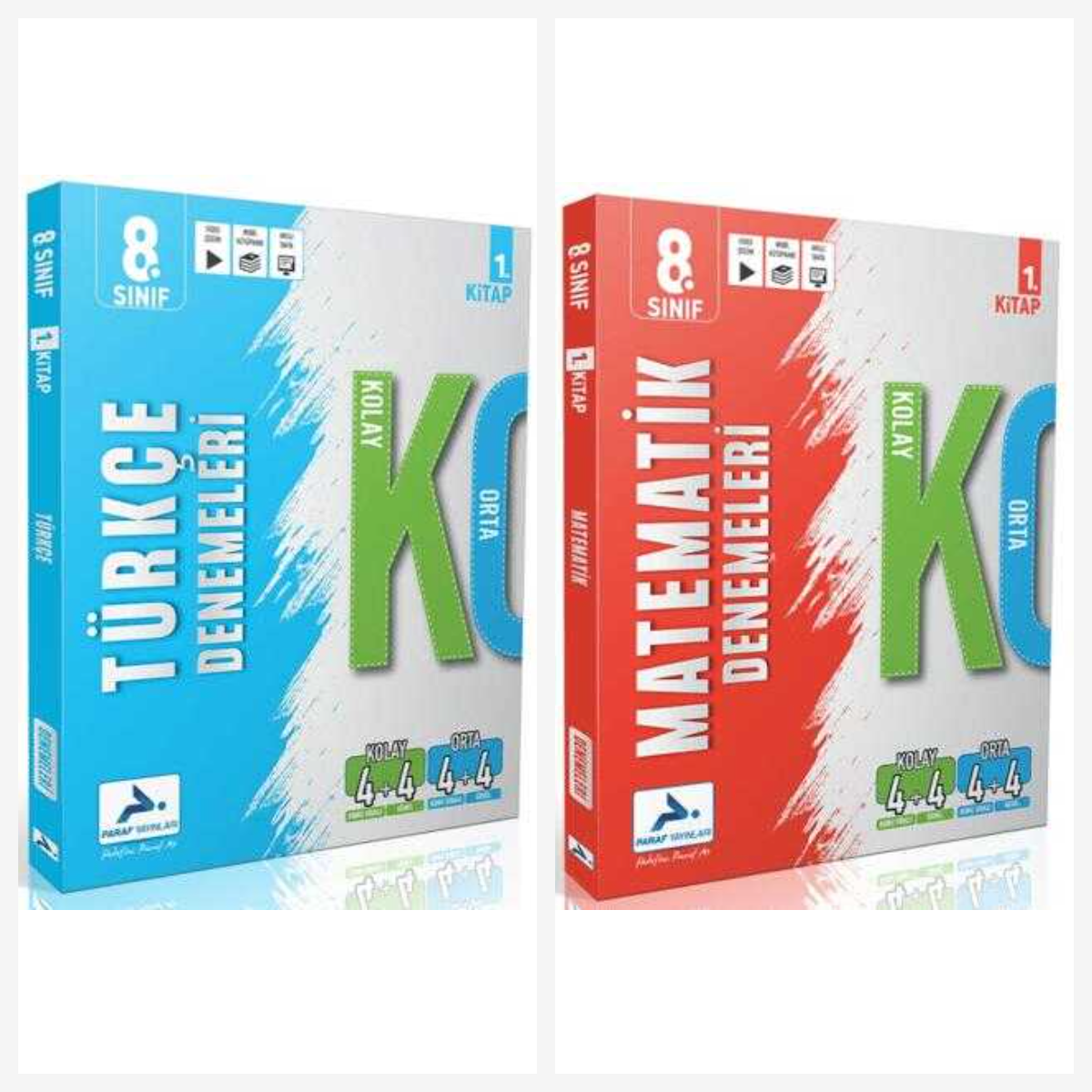Paraf Kolay Orta Türkçe & Matematik Lgs Deneme Set Paraf Kolay Orta Türkçe & Matematik Lgs Deneme Set