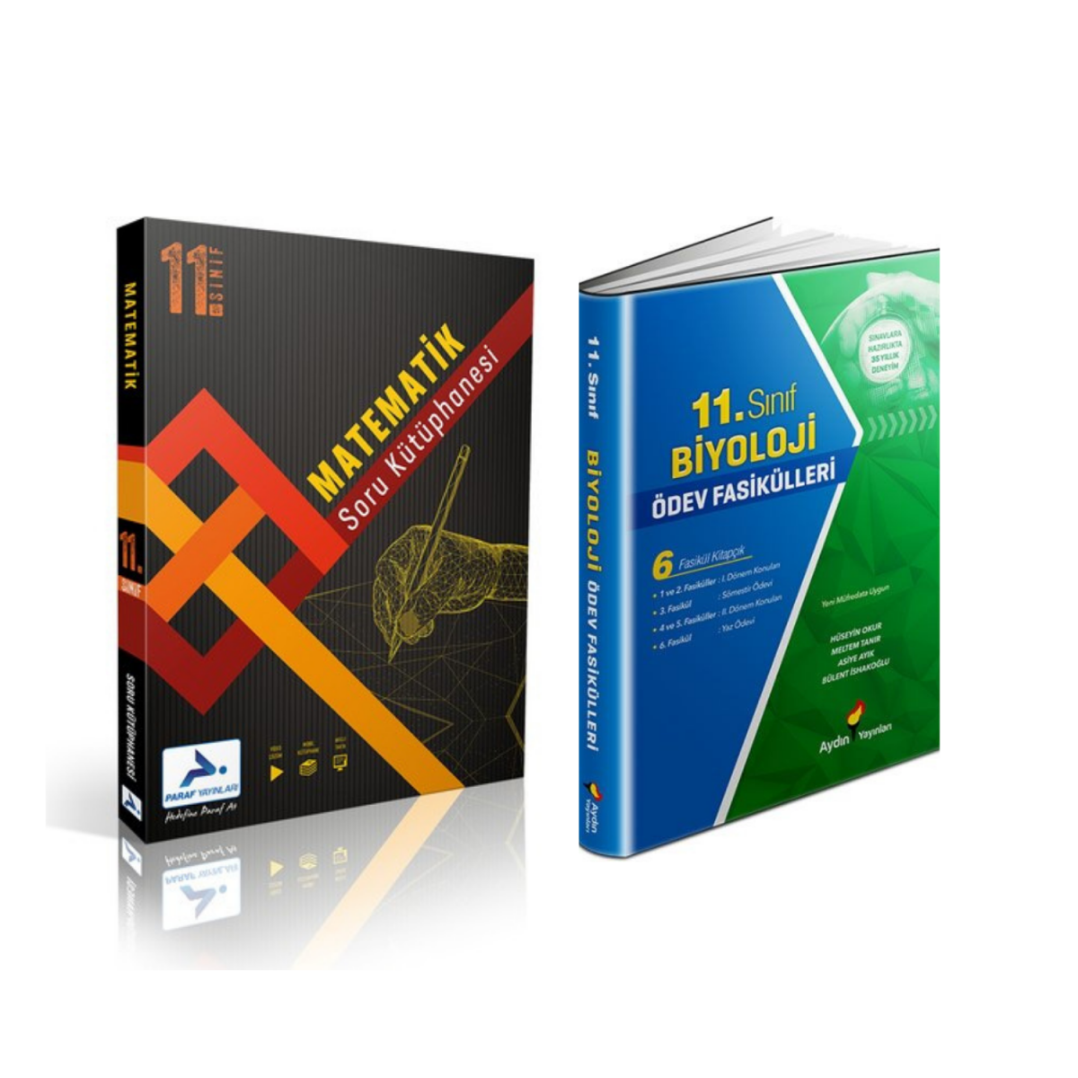 Paraf Yayınları 11.sınıf Matematik Soru Kütüphanesi & Aydın Yayınları 11.sınıf Biyoloji Ödev Fasikülleri
