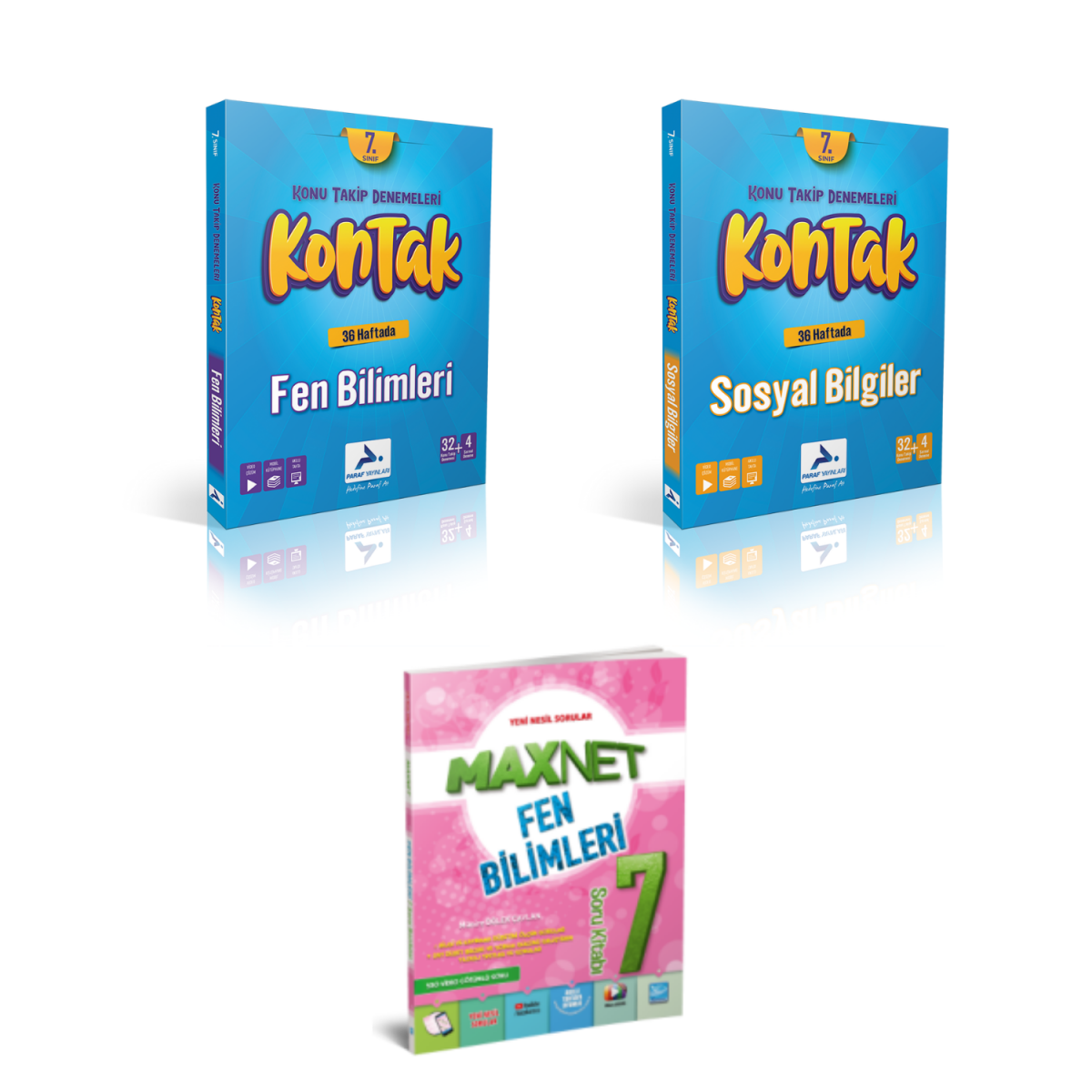 Paraf Yayınları 7.sınıf Kontak Sosyal Bil. Fen Bil. Denemeleri & 7.sınıf Fen Bil. Soru Kitabı Paraf Yayınları 7.sınıf Kontak Sosyal Bil. Fen Bil. Denemeleri & 7.sınıf Fen Bil. Soru Kitabı