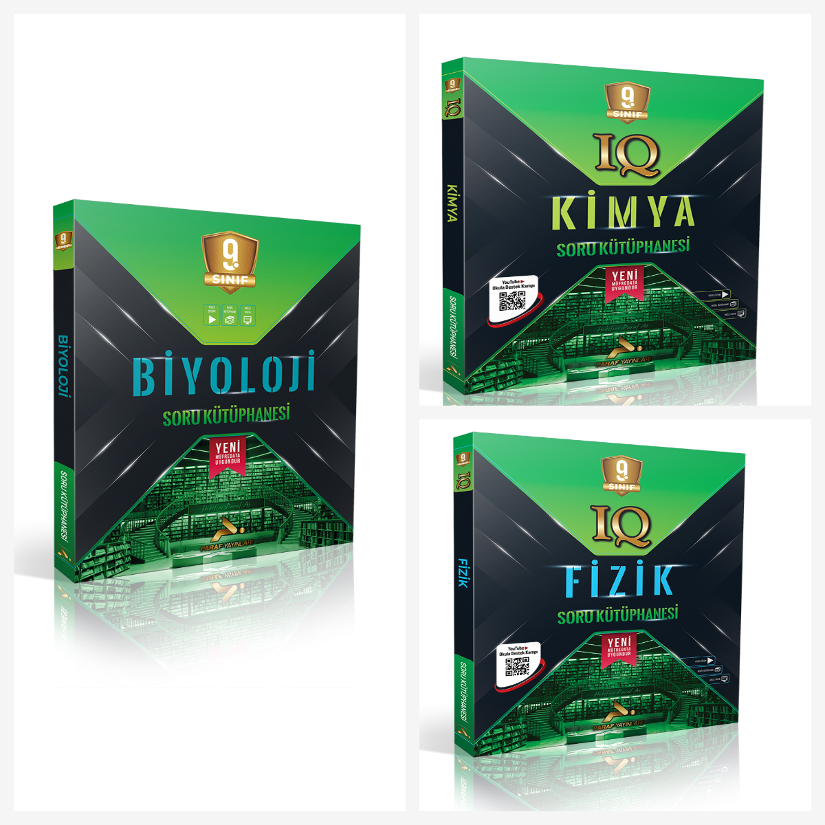 Paraf Yayınları 9. Sınıf Biyoloji & Fizik & Kimya Soru Kütüphanesi Paraf Yayınları 9. Sınıf Biyoloji & Fizik & Kimya Soru Kütüphanesi