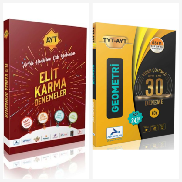 Paraf Yayınları Ayt Elit Karma 8 Fasikül Video Çözümlü Deneme & P