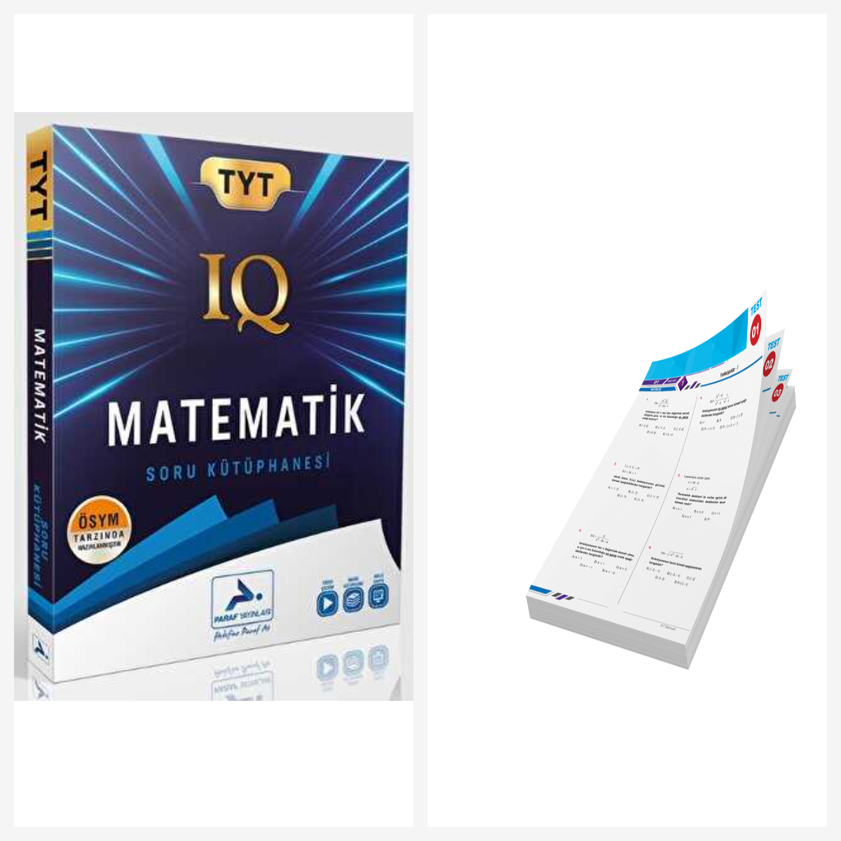 Paraf Yayınları Tyt Iq Matematik Soru Kütüphanesi & TYT-AYT Yaprak Test Hediyeli Paraf Yayınları Tyt Iq Matematik Soru Kütüphanesi & TYT-AYT Yaprak Test Hediyeli
