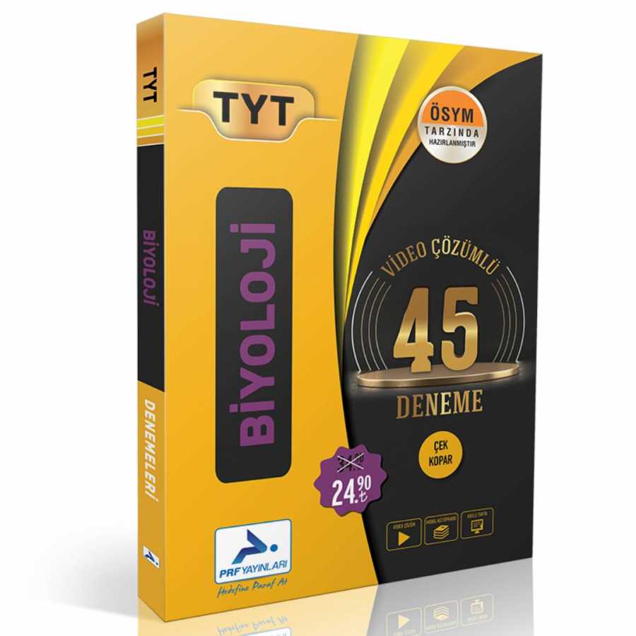 Paraf Yayınları Tyt Biyoloji 45 Deneme