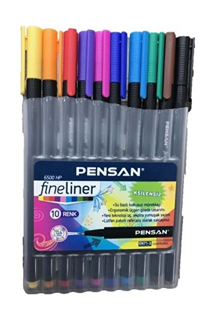 Pensan Xylene Free Fineliner 10'lu Keçeli Kalem
