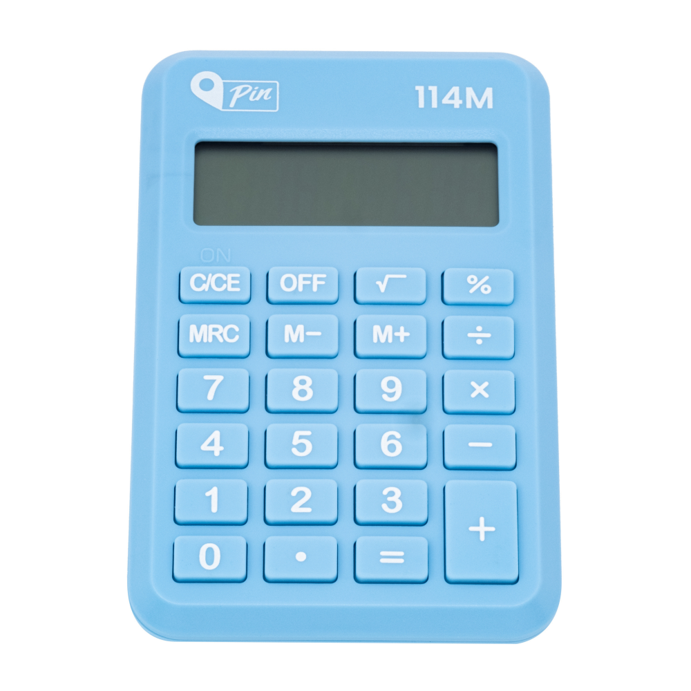 Pin Cep Tipi Hesap Makinesi Mavi Renk Pin Cep Tipi Hesap Makinesi Mavi Renk