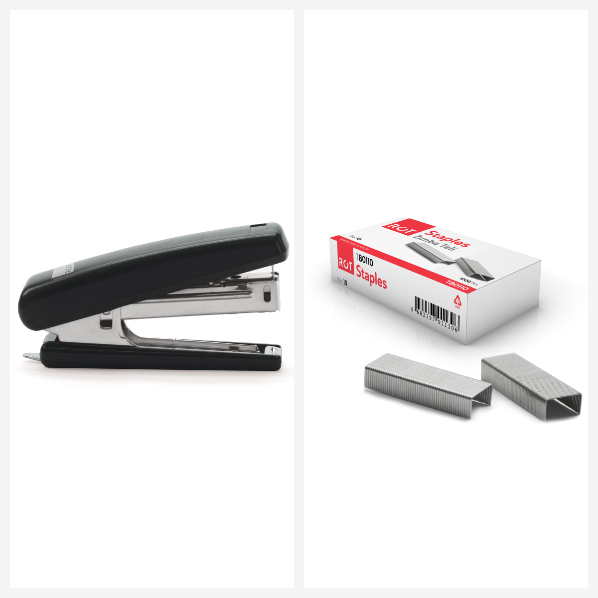 Rot Zımba No: 10 & Rot Zımba Teli No:10 (1 Paket) 10 Lu Rot Zımba No: 10 & Rot Zımba Teli No:10 (1 Paket) 10 Lu