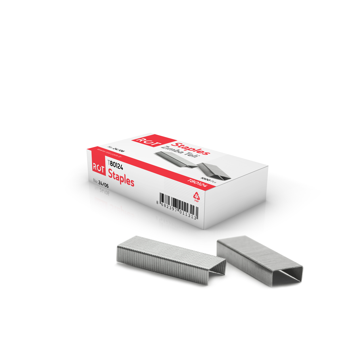 Rot Zımba Teli: 24/6 St 10 Lu (1 Paket) Rot Zımba Teli: 24/6 St 10 Lu (1 Paket)