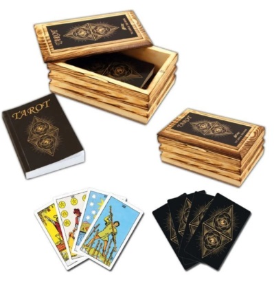 Star Tarot Oyun Kartı Ahşap Kutulu Star Tarot Oyun Kartı Ahşap Kutulu