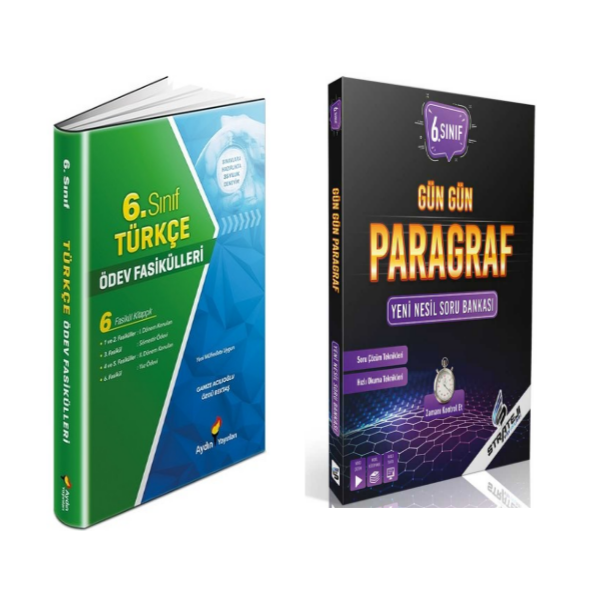Strateji Gün Gün 6, Sınıf Paragraf & Aydın Türkçe 6. Sınıf  Ödev Fasikülleri