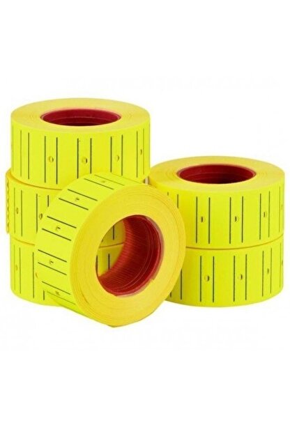 Tanex Fosforlu Sarı Fiyat Etiketi 12x21 Mm 800x6 Adet Rulo Tanex Fosforlu Sarı Fiyat Etiketi 12x21 Mm 800x6 Adet Rulo