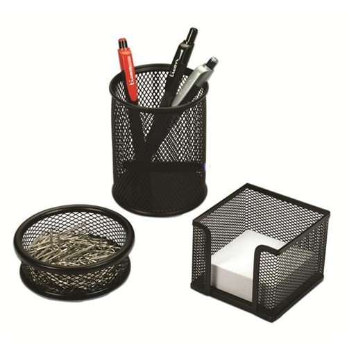 Temat 3'lü Ofis Seti Kalemlik Siyah Temat 3'lü Ofis Seti Kalemlik Siyah