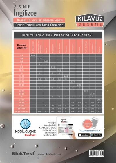 Tudem 7.sınıf İngilizce Kılavuz Deneme Tudem 7.sınıf İngilizce Kılavuz Deneme