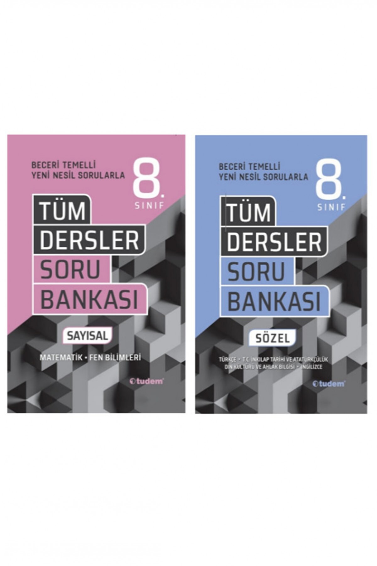 Tudem Yayınları 8.sınıf Sayısal&sözel Tüm Dersler Soru Bankası
