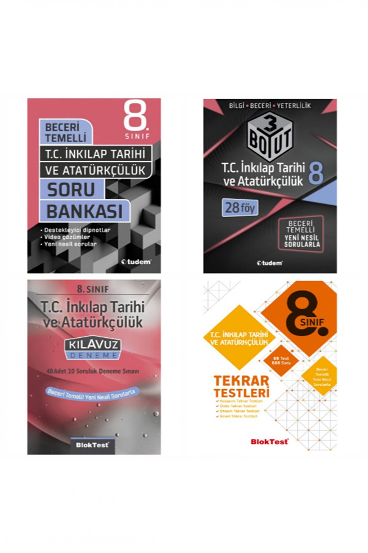 Tudem Yayınları 8.sınıf  T.c. İnkılap Tarihi Ve Atatürkçülük Seti Tudem Yayınları 8.sınıf  T.c. İnkılap Tarihi Ve Atatürkçülük Seti