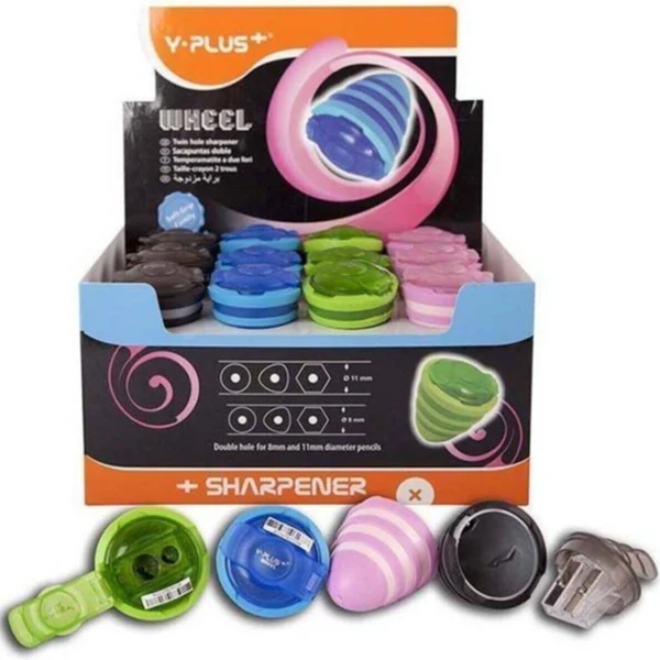 Y Pulus Wheel Hazneli Kalemtraş Siyah