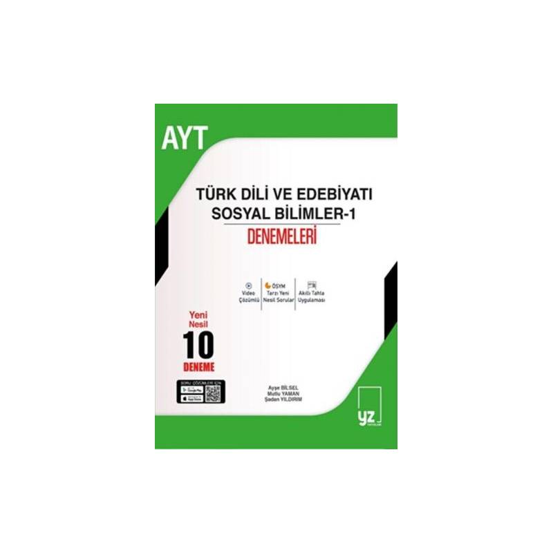 Yz Ayt Türk Dili Ve Edebiyatı Sosyal Bilimler - 1 Denemeleri Yz Ayt Türk Dili Ve Edebiyatı Sosyal Bilimler - 1 Denemeleri