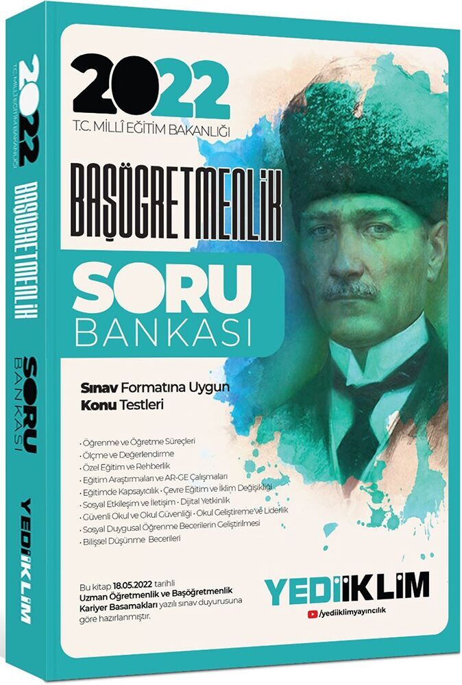 Yediiklim 2022 Başöğretmenlik Soru Bankası Yediiklim 2022 Başöğretmenlik Soru Bankası