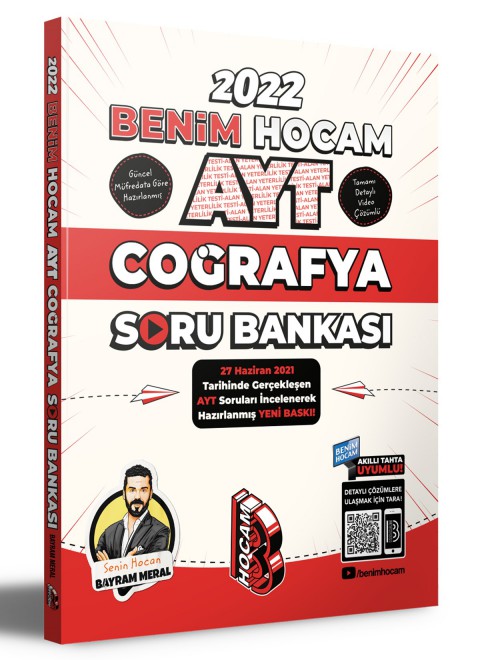 2022 Ayt Coğrafya Tamamı Video Çözümlü Soru Bankası Benim Hocam Yayınları