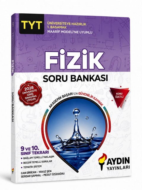 2028 Maarif Model Aydın TYT Fizik Soru Bankası (Üniversiteye Hazırlık 1. Basamak)