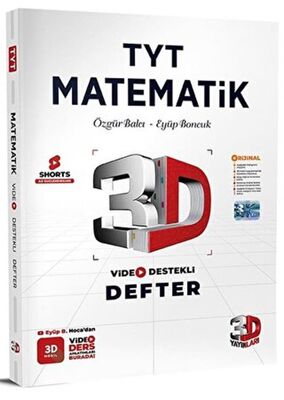 3D Yayınları TYT Matematik Video Destekli Defter
