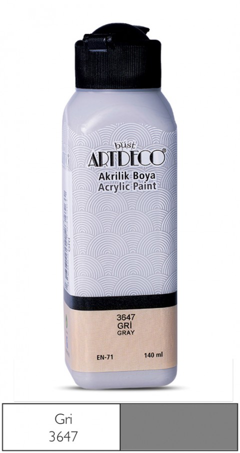 Artdeco Akrilik Boya 140 Ml Gri