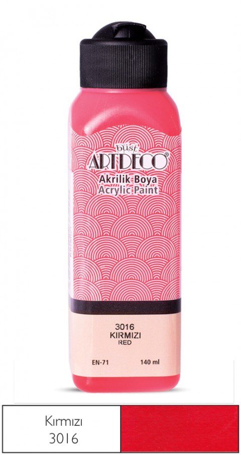 Artdeco Akrilik Boya 140 Ml Kırmızı