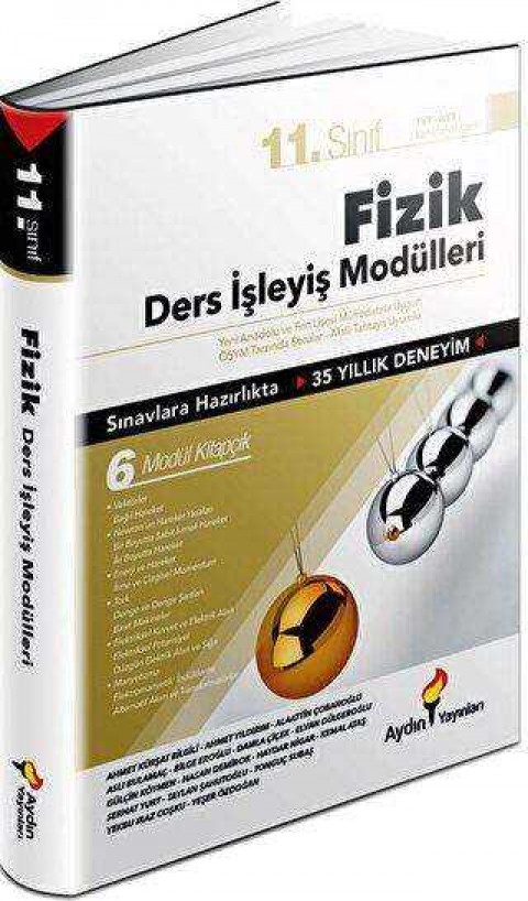 Aydın Yayınları   11. Sınıf Aydın Fizik Ders İşleyiş Modülleri
