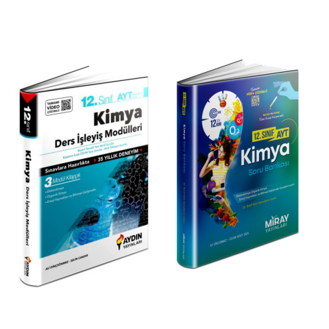 Aydın Yayınları  12.sınıf Ayt Kimya Soru  Bankası  &  Ders İşleyiş Modülleri