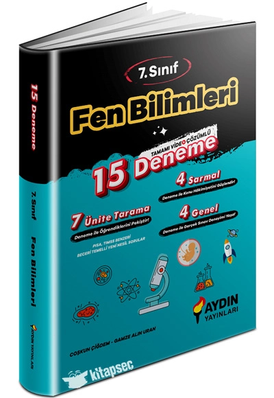 Aydın Yayınları 7.Sınıf  Fen Bilimleri Soru Bankası Venüs Seri
