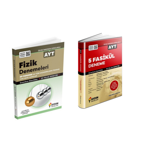 Aydın Yayınları  Ayt  Fizik & 5 Fasikül Deneme