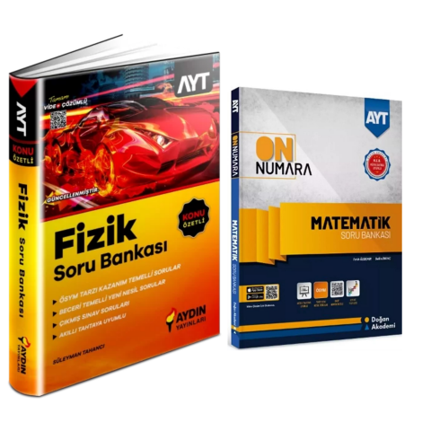 Aydın Yayınları  Ayt  Fizik &  On Numara Matematik Soru  Bankaları