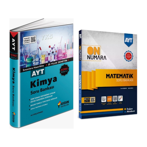 Aydın Yayınları  Ayt  Kimya & On Numara Matematik Soru  Bankaları