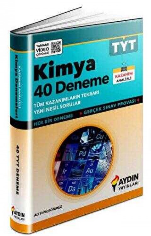 Aydın Yayınları   Tyt Kimya 40 Deneme