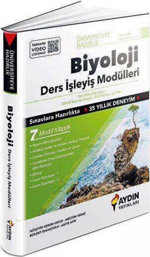 Aydın Yayınları Üniversiteye Hazırlık Tyt-ayt Biyoloji Ders İşleyiş Modülleri