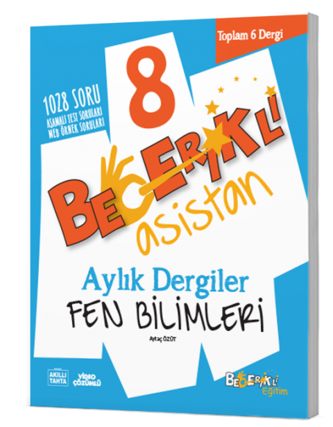 Becerikli Asistan 8. Sınıf Fen Bilimleri Aylık Dergiler Seti