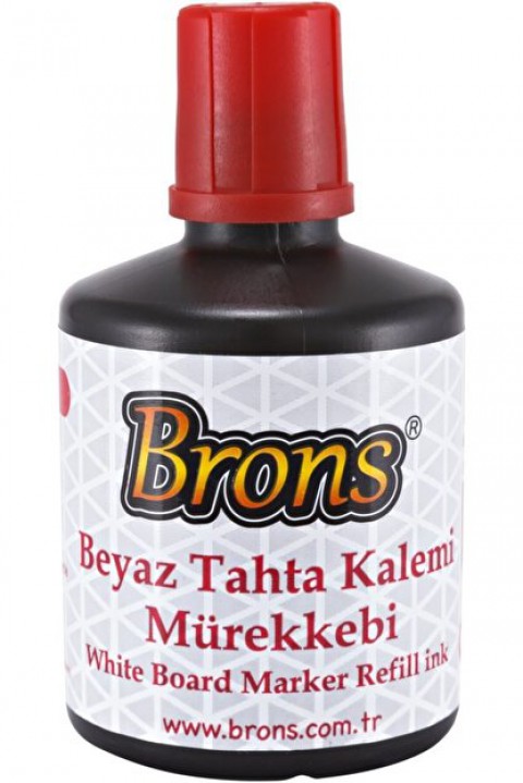 Brons Tahta Kalem Mürekkebi 100 Cc Kırmızı